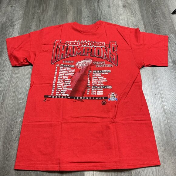 Vintage Detroit Red Wings Stanley Cup Champions 1997 NHL T Shirt Size L Large - Picture 7 of 8